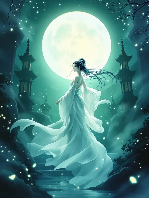 《广寒幻月》国漫封面图