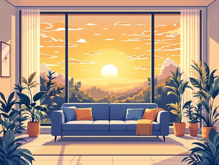 韩漫日漫网 品牌插画：清晨的追番空间